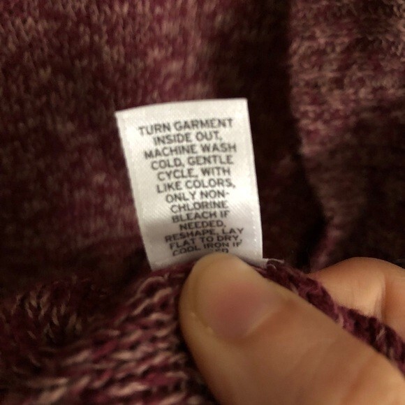 BP Cardigan Sweater Red Open Front Ribbed Long Marled Knit Nordstrom Small Cozy - Picture 5 of 6